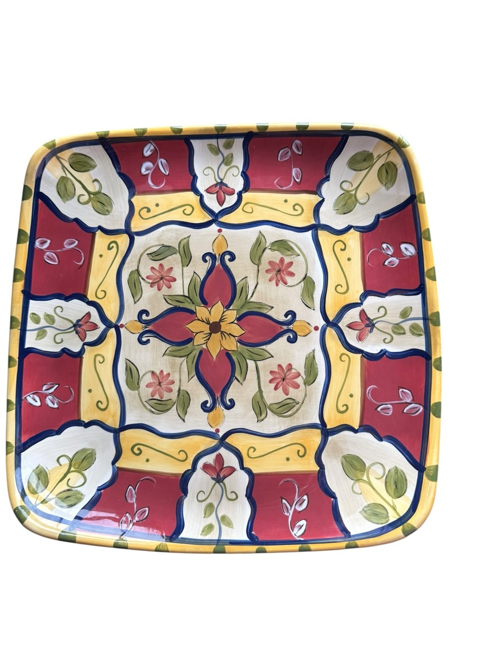Pier 1 Vallarta Hand Painted Serving Platter